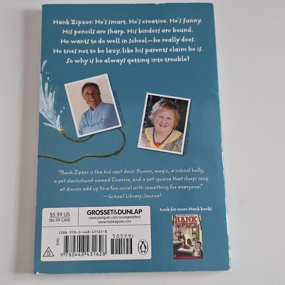 Hank Zipzer by Henry Winkler Lin Oliver - Ages 7 To 10 - Set Of 3 Chapter Books